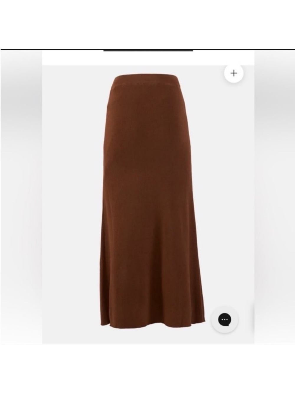 Miou Muse brown knitted maxi skirt size large - Picture 3 of 7